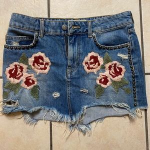 Free people Jean skirt